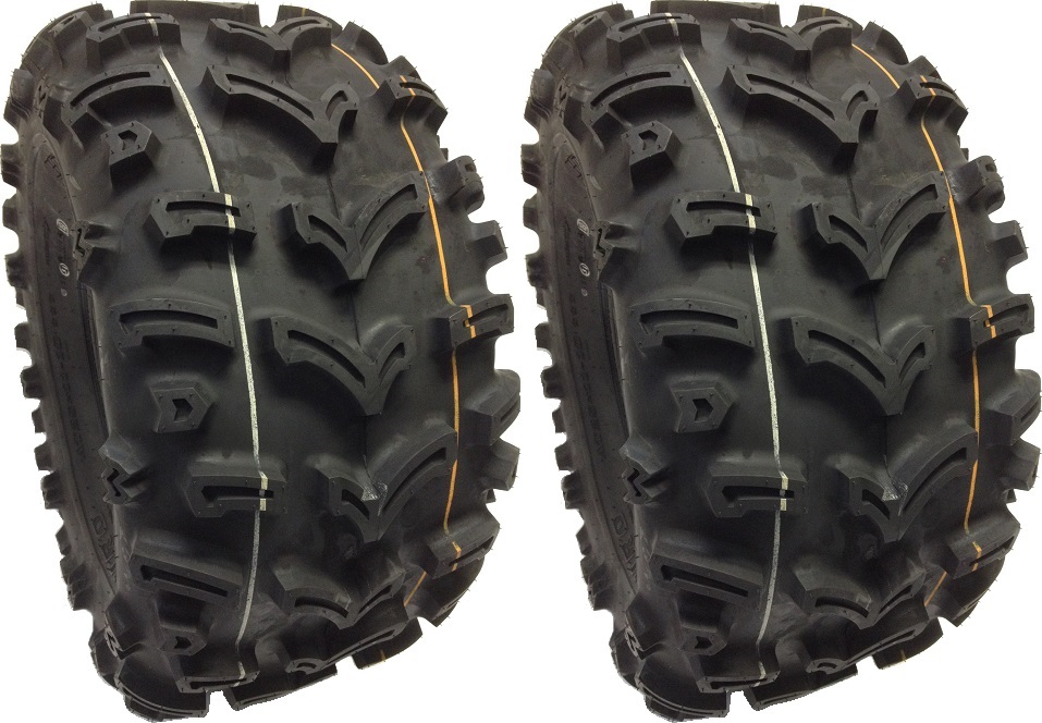 (2) TWO 25X1112 DURO DEFCON ATV Tires 6 PLY DUNLOP QUADMAX KT805